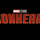 The red logo for Marvel Studios' upcoming Disney+ series Ironheart against a black background.